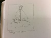 Sailing on a cloud.